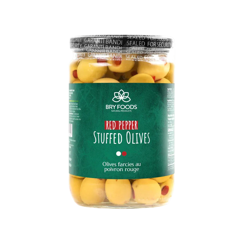 Red Pepper Stuffed Olives