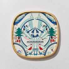 Christmas Charm Decorative Tray – Blue