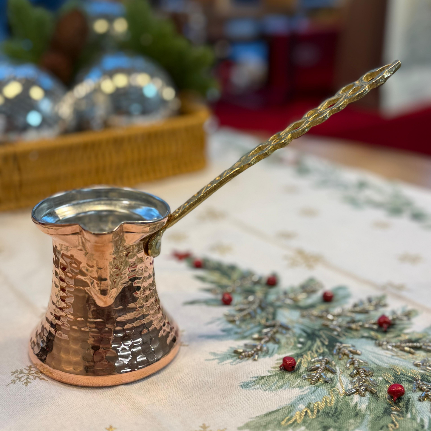 Copper Turkish Coffee Pot for 2 Cups