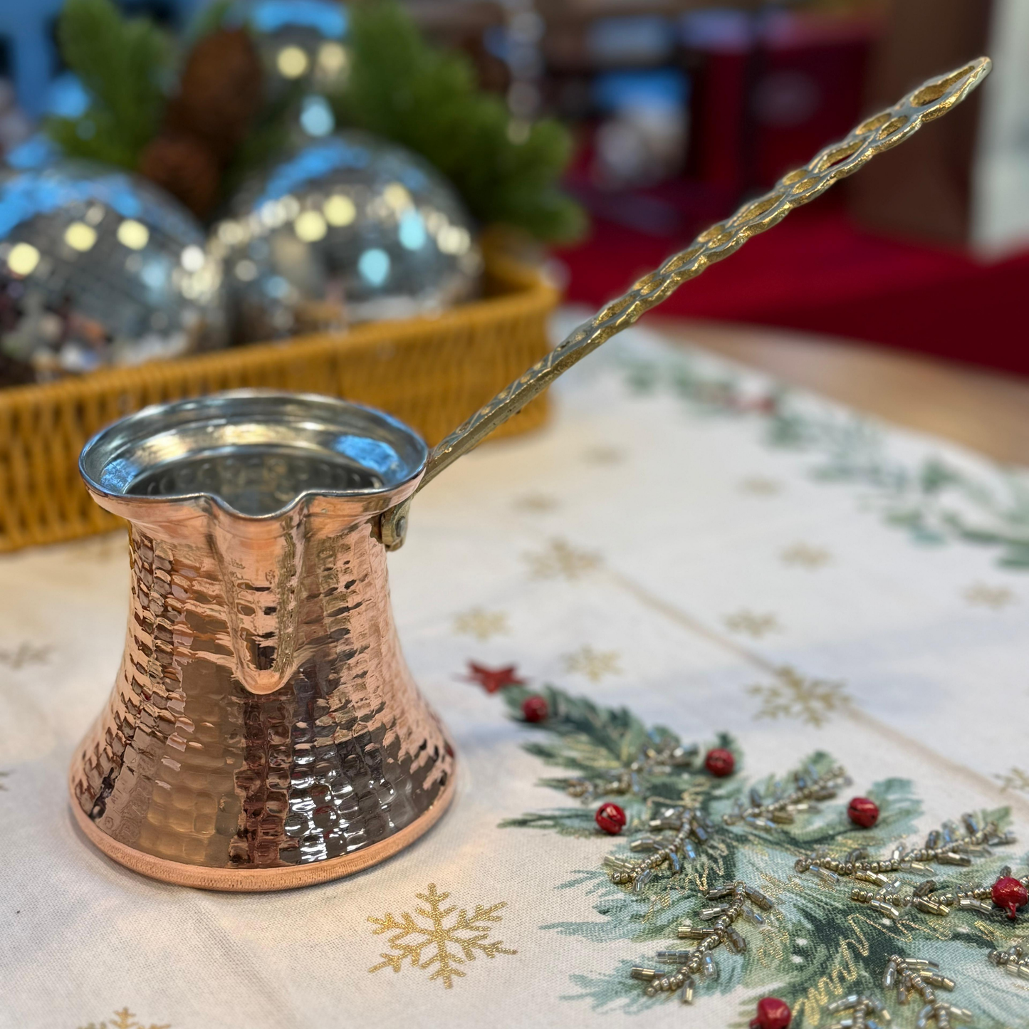 Copper Turkish Coffee Pot for 4 Cups