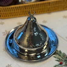 Handmade Solid Copper Table Tray & Turkish Coffee Set for 1 Person